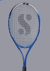Silver's Flow 555 Gutted White, Blue, Black Strung Tennis Racquet - Buy ...