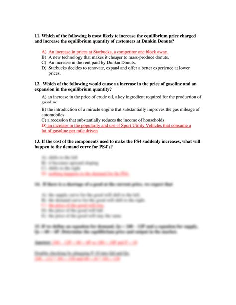 SOLUTION: Ut austin eco 304k intro to micro chapter 3 the market at ...