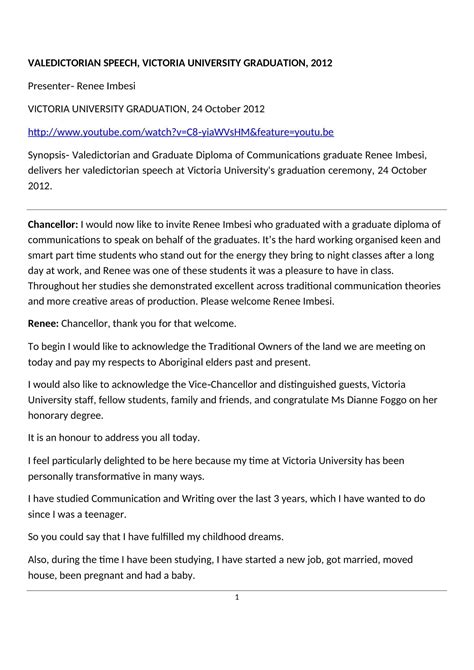 Free Printable Graduation Speech Templates [PDF] For Students