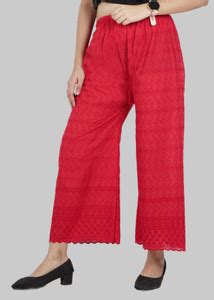 Ayansh Relaxed Women Red Trousers - Buy Ayansh Relaxed Women Red ...