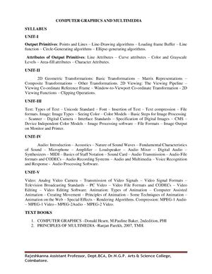 Visual Basic Unit I - VISUAL BASIC Syllabus - UNIT I: Getting Started ...