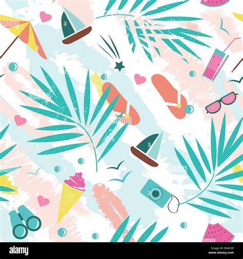 Beach Vector Pattern