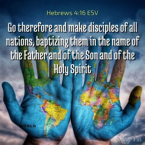 Go therefore and make disciples of all nations, baptizing them in the ...