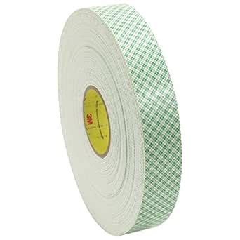 3M 4016 Polyurethane Double Sided Foam Adhesive Tape, 1/16" Thick, 5 ...