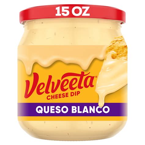 Velveeta Queso Blanco Cheese Dip, 15 oz Jar, Shelf-Stable - Walmart.com