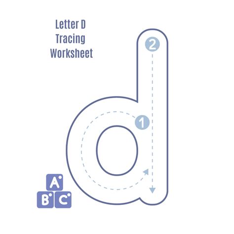 Lowercase Letter D Worksheet