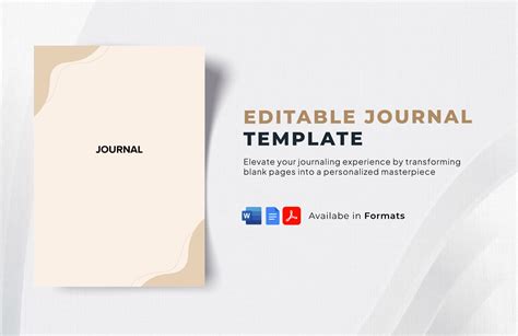 Editable Journal Templates in Google Docs to Download