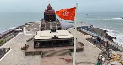54-Foot Flag Post on Vivekananda Rock Memorial
