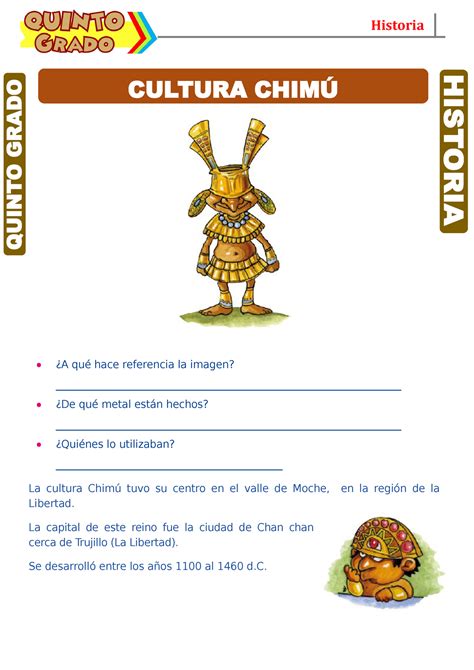 Cultura Chimú para Quinto Grado de Primaria - ¿A qué hace referencia la ...