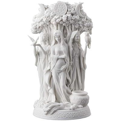 Buy Danu Irish Triple Goddess of the Tuatha De Danann Statue White ...