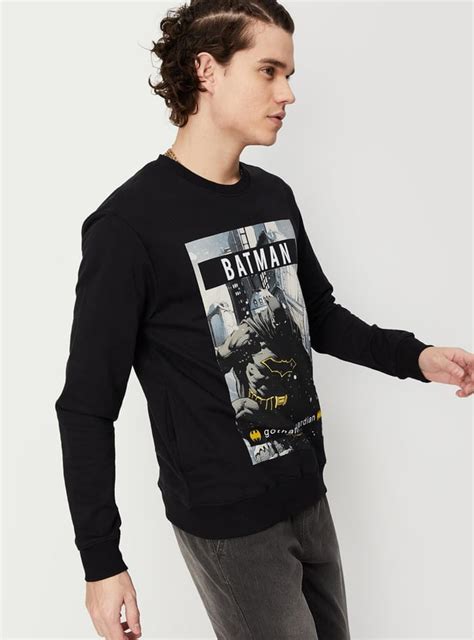 Buy Men Batman Slim Fit Sweatshirt Online at just Rs. 1049.0 ...