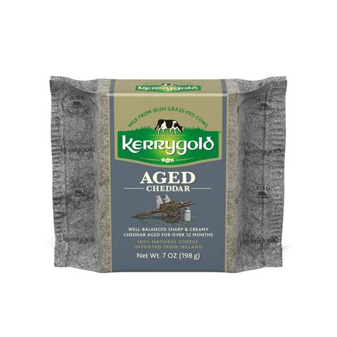 Buy Kerrygold Grass-Fed Aged Irish Cheddar Cheese - 7oz Online at ...