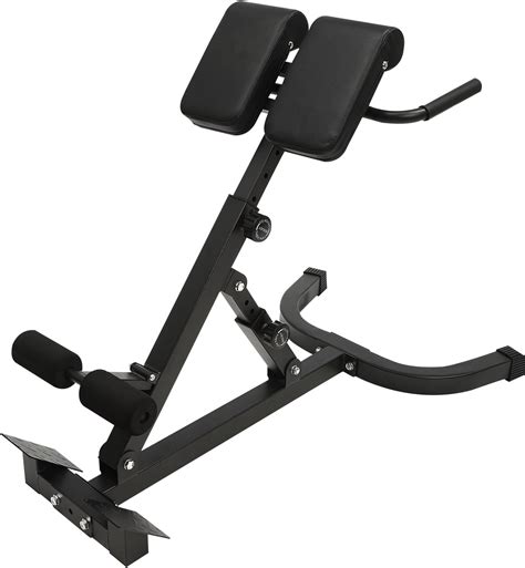 Foldable Roman Chair Hyperextension Bench - Adjustable Back Extension ...