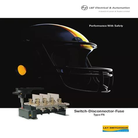 Download L&T Switchgear Switch Disconnector Fuse Catalogue PDF |Eleczo.com