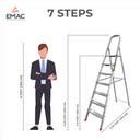 EMAC Aluminium Heavy-Duty 7 Steps Ladder for Home-6.56 Feet(200 CM ...