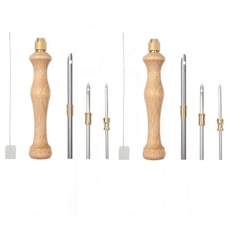 [2 Set] 5 Piece Punch Needle 2.5/3.5/5mm Needle Punch Kit Adjustable ...