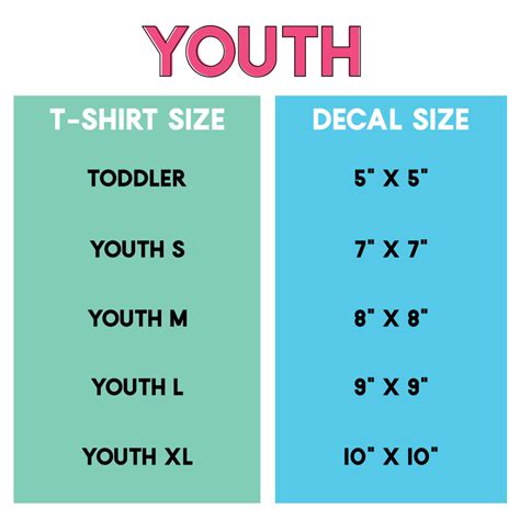 Youth S Size Chart – Children’S Clothing Size Chart – HJSWBX