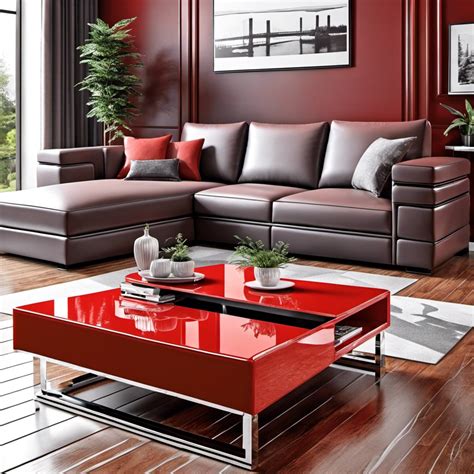 20 Red Coffee Table Ideas for Creative Interior Design Inspiration