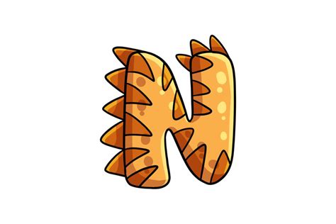 Dinosaur Icon Alphabet Letter N Clipart Graphic by hijaudaun · Creative Fabrica