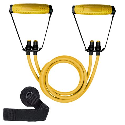 Strauss Double Resistance Tube with PVC Handles, Door Knob & Carry ...