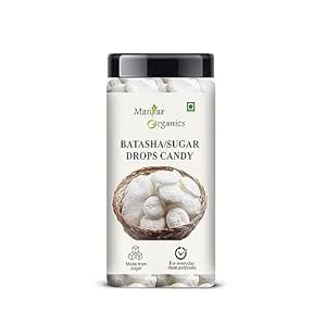 ManHar Organics Batasha 130g Jar | Patasha | Sugar Drop | Traditional ...
