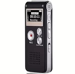 MatLogix Built-in Speaker Aluminium Alloy 8GB Rechargeable Digital ...