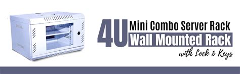 Buy Server Rack 4U MiniU Wall Mount Rack with Lock & Keys - Tray (1 No ...