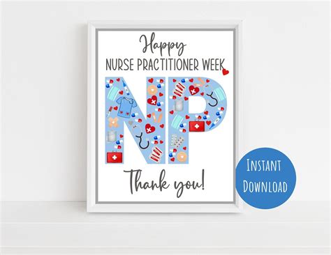 Nurse Practitioner Week Sign Appreciation Sign for Nursing - Etsy