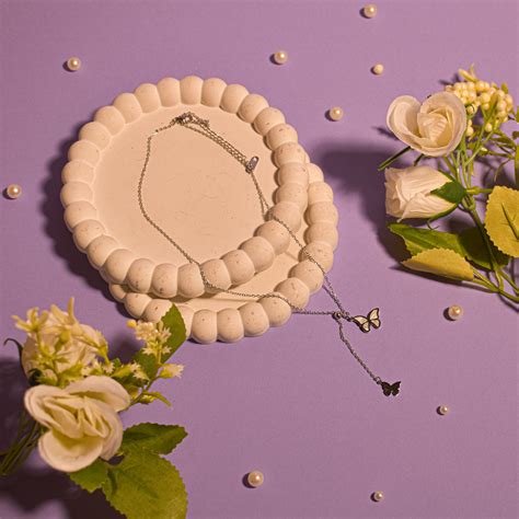 Lustrous Silver Butterfly Necklace | Salty – Salty Accessories