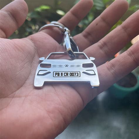 Car Keychain | Personalised Number Plate Car Keychain