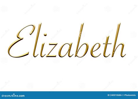 Elizabeth Name Cursive