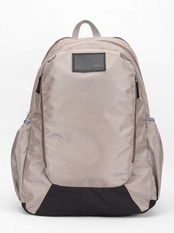 Men's Cream Water Repellent Laptop Backpack with adjustable shoulder s ...