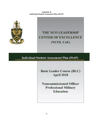 Fillable Online Individual Student Assessment Plan (ISAP) Fax Email ...