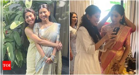 Sai Pallavi's impromptu dance and care at sister Pooja Kannan's ...
