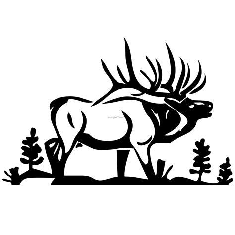 black and white elk clipart 10 free Cliparts | Download images on ...