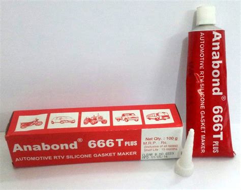 Buy Anabond 666t Plus -100 Gms -Automotive Rtv Silicone ket Maker ...