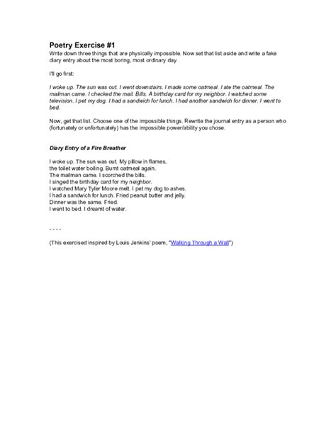 Image result for Poetry Exercises