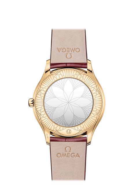 Omega De Ville Omega Ladiesred Dial Women 36MM – Zimson Watch Store