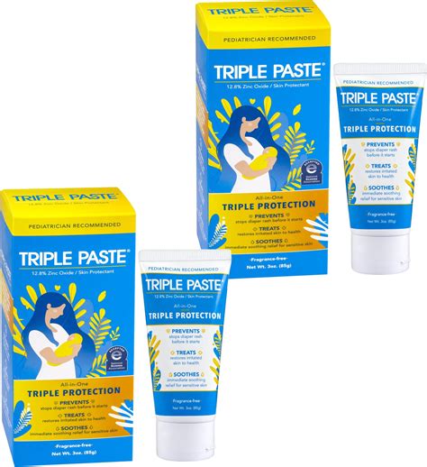 Amazon.com: Triple Paste Adult Incontinence Rash Treatment - 8 oz Jar ...
