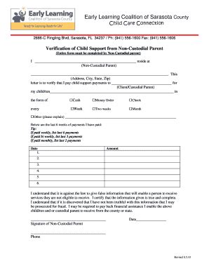 Fillable Online earlylearningcoalitionsarasota Early Learning Coalition ...