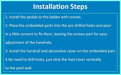 Image result for Direction On Pool Ladder