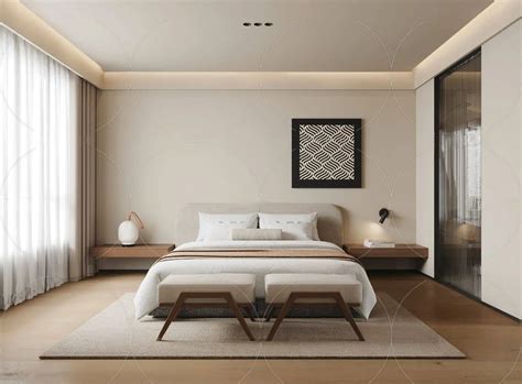 WABI SABI STYLE 3D MODELS – BEDROOM – 0033 – 3DSky Model Free