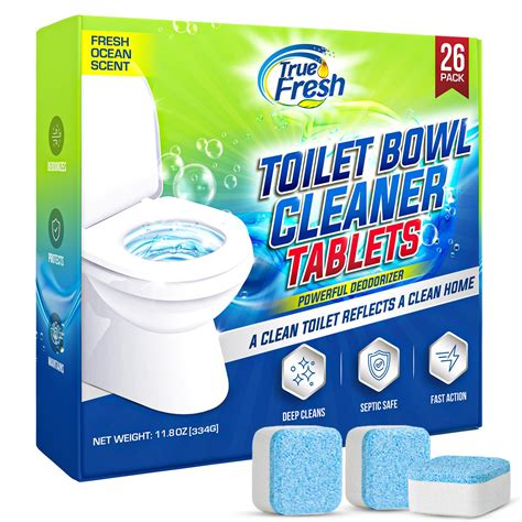 Amazon.com: True Fresh Toilet Bowl Cleaner Tablets 26 Pack – Deep ...