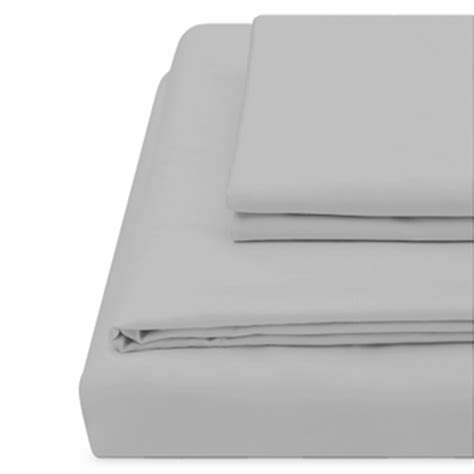 Percale Bed Sheets // Cloud Grey (Twin XL) - Molecule - Touch of Modern