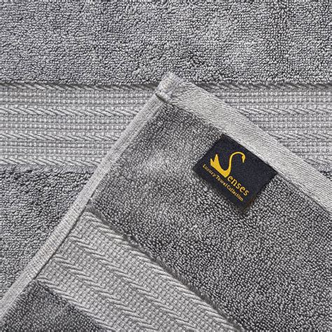 804 GSM 6 Piece Towels Set (Grey) – Senses by Riba