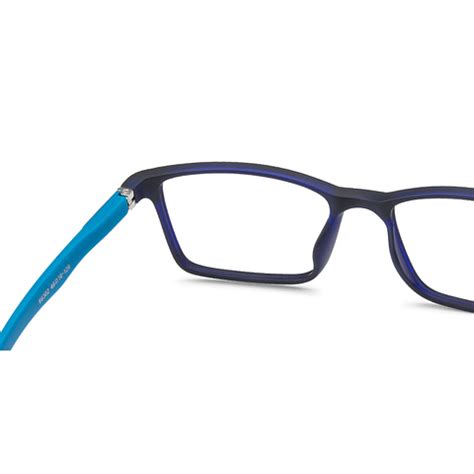 Buy Kids Glasses: Matte Blue Red sky Blue Black Full Rim Rectangle Kids ...