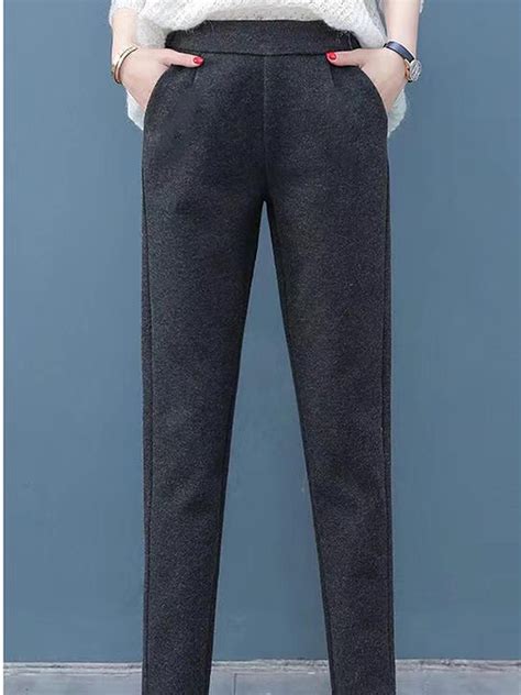 Buy Grey Carrot Trousers - Bottom Wear for Young Women | OUTZIDR – Outzidr