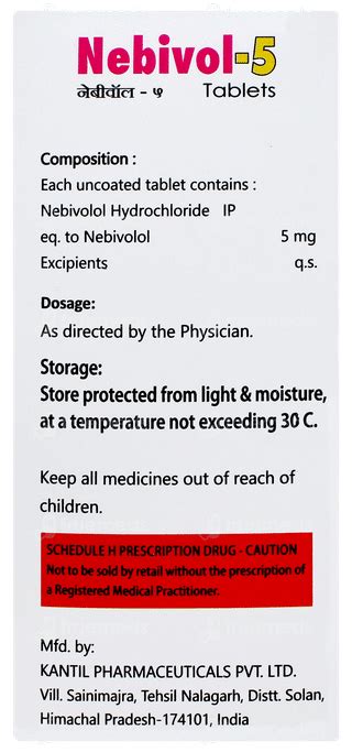 Nebivol 5 MG | Order Nebivol 5 MG Tablet Online at Truemeds