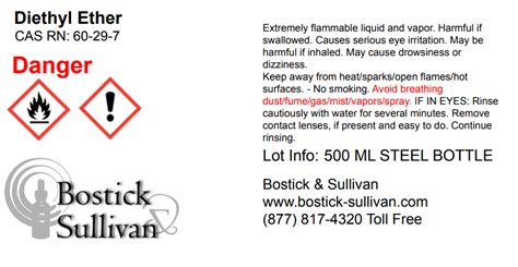 Ethyl Ether - Bostick & Sullivan