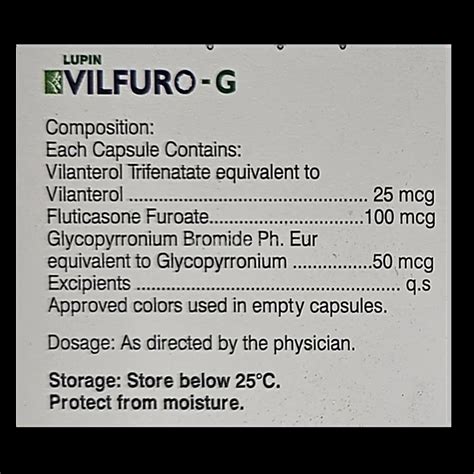Buy Vilfuro G Capsule 10s Online at Best Price | Medkart